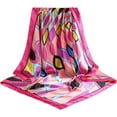 thumbnail image 3 of AWAYTR 35" Large Square Satin Head Scarf - Silk Hair Scarf Square Hair Bandanas Women Sleeping Head Wraps, 3 of 5