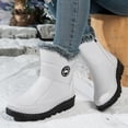 thumbnail image 6 of Snow Boots for Women Mid Calf Faux Fur Lined Side Zipper Boots Non Slip Warm Winter Cozy Outdoor Flat Shoes, 6 of 6