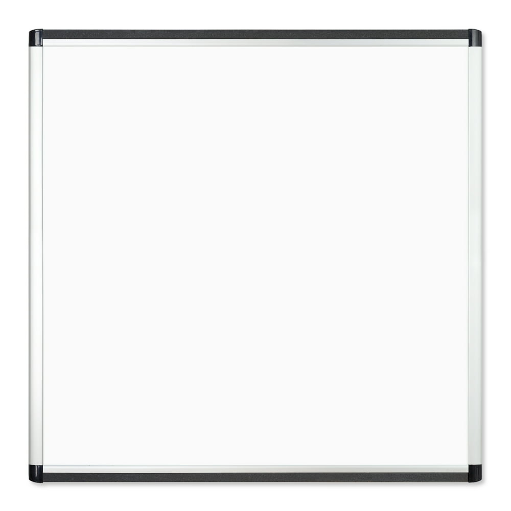 U Brands PINIT Dry Erase Board, 36 x 36 Inches, Silver