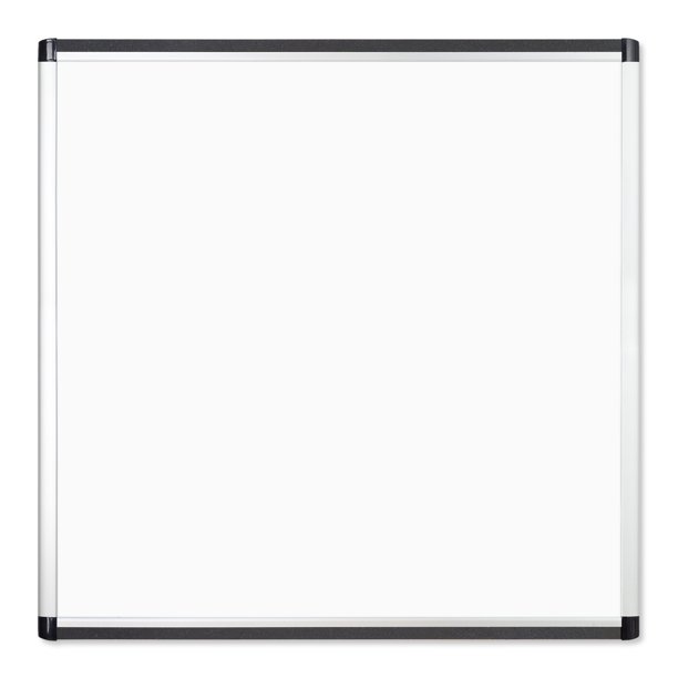 U Brands PINIT Dry Erase Board, 36 x 36 Inches, Silver