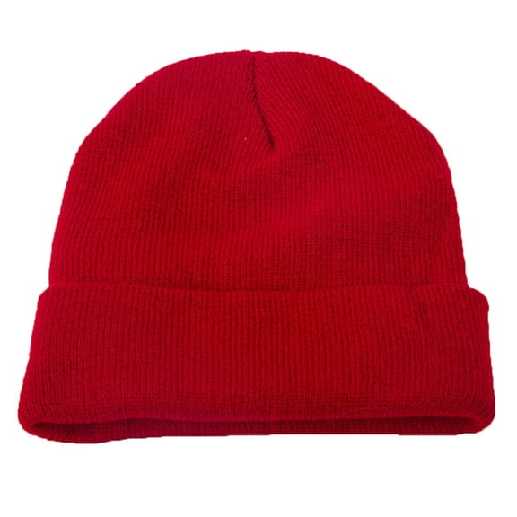 Women Beanie Hat, Fashion Casual Solid Color Cozy Soft Skin-friendly Knitted Woolen Yarn Winter Head Warm Cuffed Skull Cap