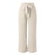 thumbnail image 5 of Gibobby Pantalones de pierna ancha para mujer Lightweiht cintura ajustable pajarita sueltos cómodos pantalones casuales con bolsillo (Beige, L), 5 of 5