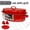 Red, variant on 16 Inch Roasting Pan with Lid-Covered Oval Roaster-Enamel Carbon Steel Roaster Pot-Excellent Heat Distribution and Non-sticky-for Turkey Chicken Meat & Vegetables-Birthday and Holiday gifts,red