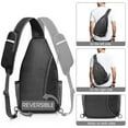 thumbnail image 4 of Mochila bandolera G4Free con bloqueo RFID negra, 4 of 9