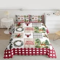 thumbnail image 2 of Homewish Merry Christmas Bedding Comforter Set,Wild Reindeer Silhouette Twin Comforter Sets,Red Cardinal Bird Bedding Set For Girls Kids,Super Cozy Room Decor,2pcs, 2 of 8