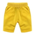 thumbnail image 5 of URMAGIC 3 Pack Boys Summer 100% Cotton Knit Sports Shorts, Toddler Kids Casual Pull-On Soft Shorts 2-10 Years, 5 of 6