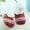 Brick Red, variant on Women's Sock Slippers Non Slip Winer Sandals Cute Cozy Striped Fuzzy Warm Indoor Outdoor House Shoes (Black One Size)