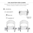 thumbnail image 4 of Galvanized Hose Clamps 20 Pcs Fuel Injection Small Oil Mini Heavy Adjustable Iron, 4 of 6
