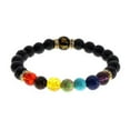 thumbnail image 2 of Colorido Piedra Pulseras hechas a mano Piedra Natural Pulseras de cristal para hombres y mujeres Ansiedad Yoga Meditación Energía Pulseras, 2 of 5