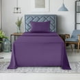 thumbnail image 4 of Lux Decor Collection Twin Sheets Set - 3 Pc Bed Sheets for Twin Size Bed, Microfiber Deep Pocket Bedding Sheets & Pillowcases - Purple, 4 of 6