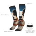 thumbnail image 6 of Fotbe Playful Smile Cute Dog print Women's Men's Novelty Crew Socks Cotton Socks Knee High Socks for Walking,Running,Nurses,Pregnancy, 6 of 8