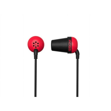 UPC: 0021299185315 | Koss PLUG R Koss Red Plug Colors In-Ear Headphones