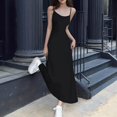 thumbnail image 2 of Dpytoraw High Waisted Suspender Dress For Women Waist Slimming Off Shoulder Inner Layered Knee Length Skirt Women’s Work Office Appropriate Dresses, 2 of 4