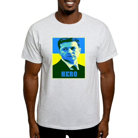 CafePress - Ukrainian President Zelenskyy Ukraine Flag T Shirt - Men's Classic Graphic T-Shirt