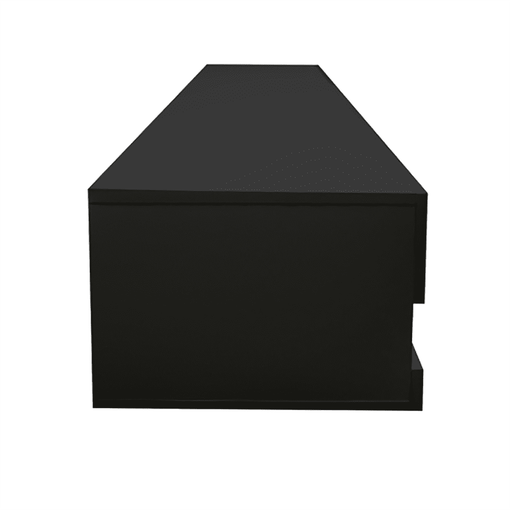 Kepooman Wall Mounted Audio, Video Console, W 70.9" x D 16.5" x H 11.8" , Black Kepooman Wall Mounted Audio, Video Console, W 70.9" x D 16.5" x H 11.8" , Black