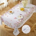 thumbnail image 6 of SASTYBALE Spring Summer Floral Tablecloth for Rectangle Tables, Spill Proof & Washable Floral Table Cloth Watercolor Wild Flowers, Table Cover for Outdoor Picnic, Dinner Decor (Rectangle, 60" x 84"), 6 of 6