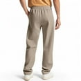 thumbnail image 3 of Mens Gym Pants Elastic Waist Drawstring Pants Casual Athletic Running Workout Pants, 3 of 6