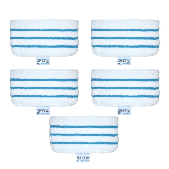 Juego de 5 paños de limpieza reutilizables para Black + Decker FSM1610/1630, compatibles con aspiradoras Cecotec Conga 3490/4090, hechos de microfibra lavable.