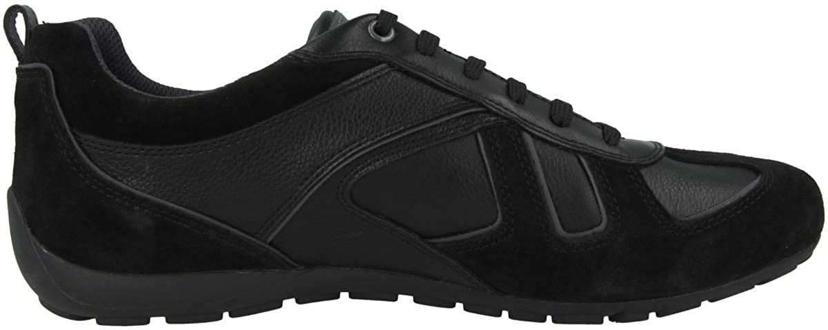 Geox U Ravex D Mens Leather Sneakers Casual Shoes Black - Walmart.com