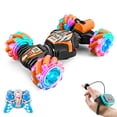 thumbnail image 2 of Stunt Car Toys For 6-12 Year Old Kids - 4WD Remote Control Car With Watch Controller- Gesture Sensor - Rotating Car With Lights,, Spray, 2 of 9