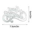 thumbnail image 4 of Metal Die Cutting Dies, Scrapbooking Stencil, Merry Christmas DIY Paper Card Decor, Carbon Steel 7.5x5cm High Precision Craft Tool for Album Embossing and Paper Cutting, 4 of 8