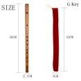 thumbnail image 2 of Traditional Wooden Flute Woodwind Musical Instrument Beginner Gift C D E F G Key, 2 of 2