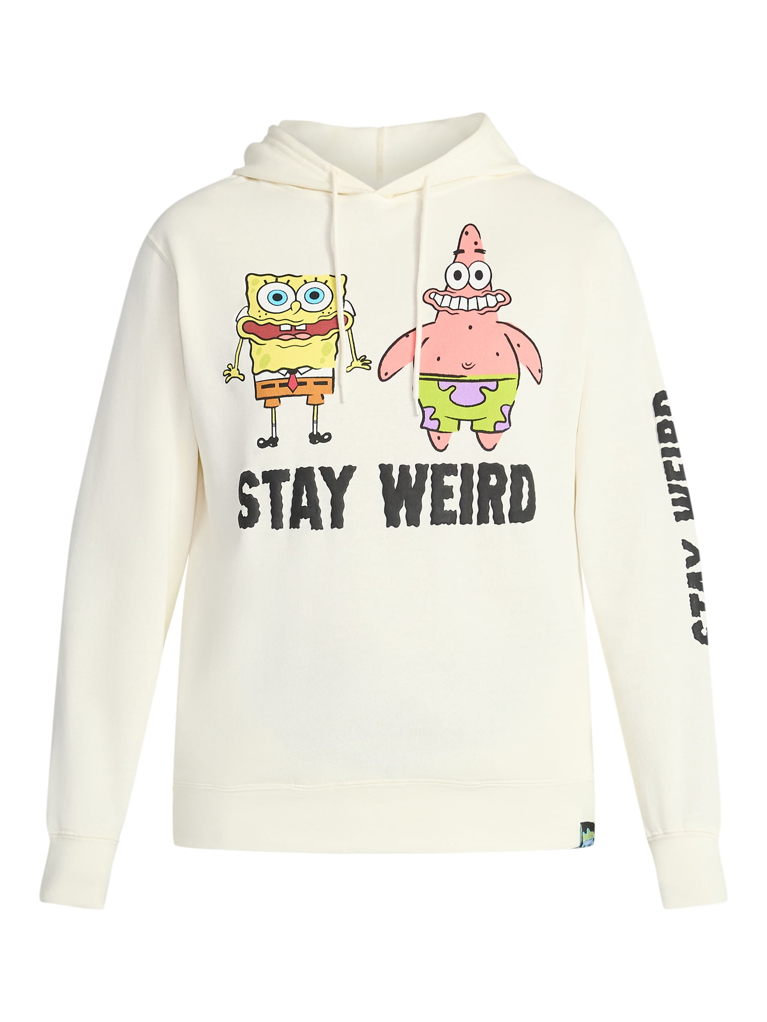 SpongeBob SquarePants Men's and Big Men's Stay Weird Graphic Hoodie, Sizes S-3XL