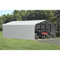 thumbnail image 3 of Arrow 20 x 29 x 9 ft Eggshell Steel Carport With 2 Side Wall Kit, 3 of 16