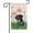 Labrador3, variant on Spring Summer Dog Decorative House Flag Maltese Poodle Lotus Flowers Outside Banner for Yard Farmhouse Double Side 28x40 Inch