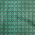 thumbnail image 1 of oneOone Cotton Jersey Green Fabric Tribal Quilting Supplies Print Sewing Fabric By The Yard 58 Inch Wide, 1 of 4