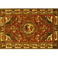 thumbnail image 1 of Ahgly Company Machine Washable Indoor Rectangle Persian Yellow Traditional Area Rugs, 8' x 12', 1 of 4