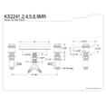 thumbnail image 4 of Kingston Brass Milano Waterfall Roman Tub Filler, 4 of 4