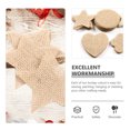 thumbnail image 3 of Christmas Tree Decorations 20 Pcs Pendant Craft Burlap Fabric Cutouts Pieces Ornaments Round Crafts Numb, 3 of 6