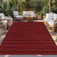 thumbnail image 2 of Red Plants Texture Outdoor Rug for Patio/Deck/Porch, Non-Slip Large Area Rug 5 x 7 Ft, Vintage Country Trees Pattern Indoor Outdoor Rugs Washable Area Rugs, Reversible Camping Rug Carpet Runner, 2 of 8