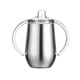 thumbnail image 1 of Pajita de acero inoxidable Sippy Cup Buumin de 300 ml con asas y tapas, 1 of 6