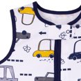 thumbnail image 3 of Little Star Organic 100% Pure Organic Cotton Wearable Blanket, Cars, Infant, Baby Boy, 3 of 6