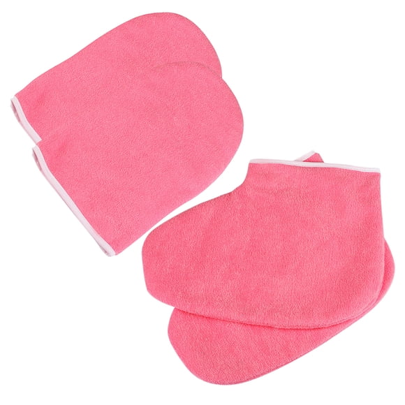 EeaseMX 1 juego de accesorios para terapia de cera, cubrepiés para terapia de parafina, juego de guantes, baño de cera, correa para pies, kit de manoplas
