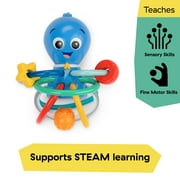 Baby Einstein Ocean Explorers Opus’s Shake & Soothe Teether Toy & Rattle, Multicolor, Ages Infants 0 + Months