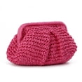 thumbnail image 1 of Bolso de Mano con Forma de Empanada de Paja LUI SUI Bolso Tote Tejido para Mujer, 1 of 7