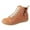 Brown, variant on Womens High top Winter Snow Boots Sneakers Lace up Fuzzy Ankle Booties with Zipper Flat Short Boots