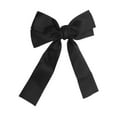 thumbnail image 4 of Unique Bargains 1 Pc Solid Bow Ribbon Duckbill Hair Clips Hairdo Clip Black, 4 of 5