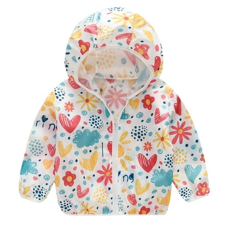 

EHTMSAK Children Boy Girl s Long Sleeve Hooded Coat Toddler Baby Plush Fall Winter Zip Up Outerwear Pockets Cartoon Print Jacket Multicolor 1Y-5Y 100