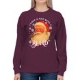 thumbnail image 2 of Santa Claus Beard Love Design Women's Sweatshirt, 2 of 3