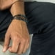 thumbnail image 3 of Pulsera Wakami de doble envoltura, hilo encerado, cuentas de aleación de zinc, 3 of 8