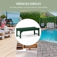 thumbnail image 6 of WestinTrends Malibu 46" length backless Outdoor Garden Bench, Dark Green, 6 of 15