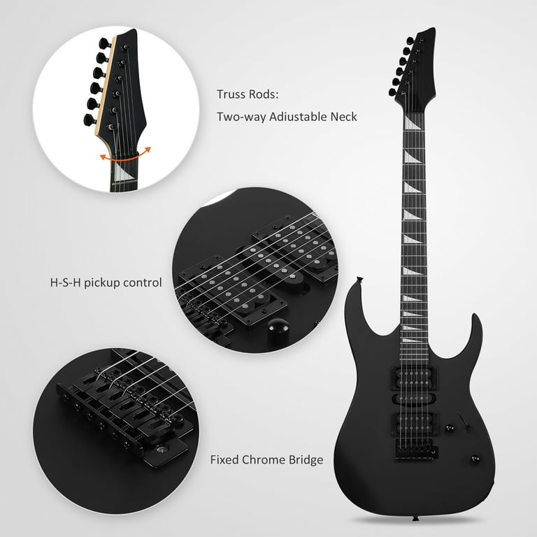 Ktaxon 39in Electric Guitar Beginner Kit with 20W Amp HSH Pickups