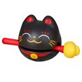 thumbnail image 5 of KAKOWELY 1 juego de pez de madera con forma de gato de dibujos animados, juguete musical de percusión para oficina, antiestrés, para golpear peces de madera., 5 of 5
