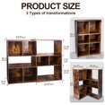 thumbnail image 4 of Caulitar 3-Tier Storage Organizer Bookshelf Bookcase with Adjustable Storage Shelves Box, 4 of 8