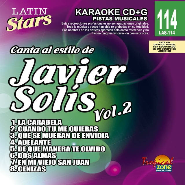 Karaoke Latin Stars 114 Javier Solis Vol.2