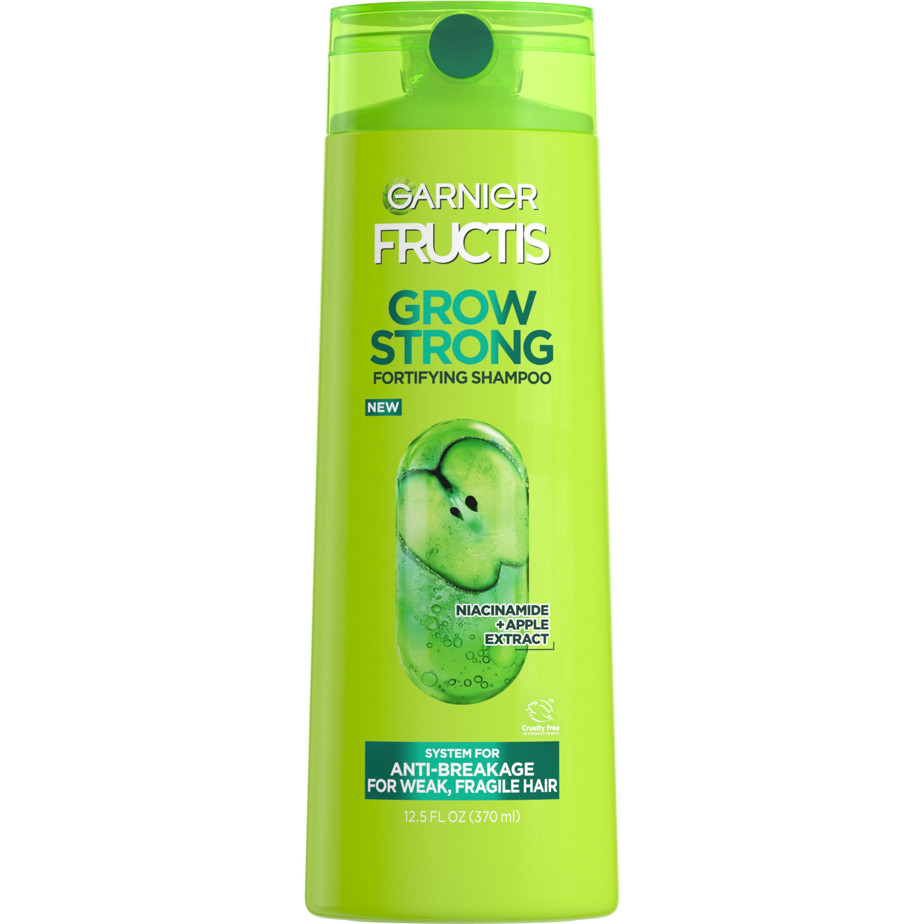 Garnier Fructis Grow Strong Shampoo, For Stronger, Healthier, Shinier Hair,   fl oz 
